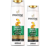 Pantene Pro-V Smooth & Silky Shampoo 600 ml + 200 ml