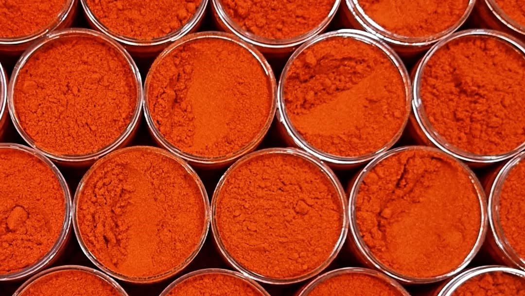 Red sweet pepper paprika spice