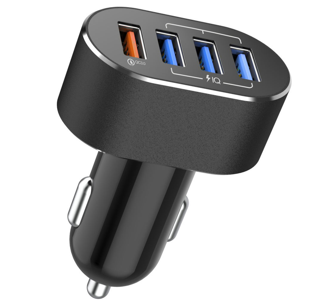 شاحن سيارة عالمي بأربعة منافذ USB، UN-TCC30