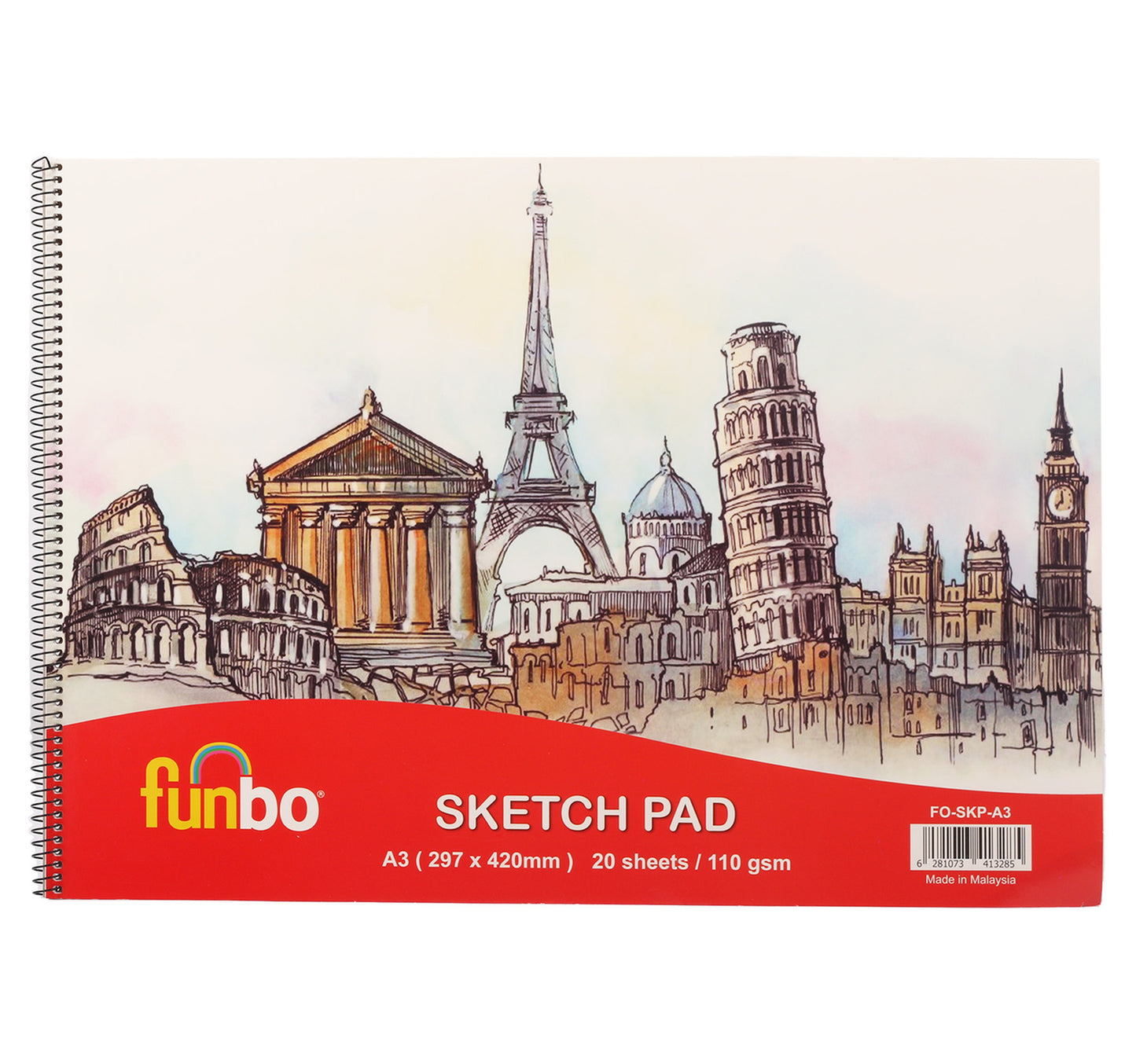Funbo Sketch Pad 20 Sheets A3 FO-SKP