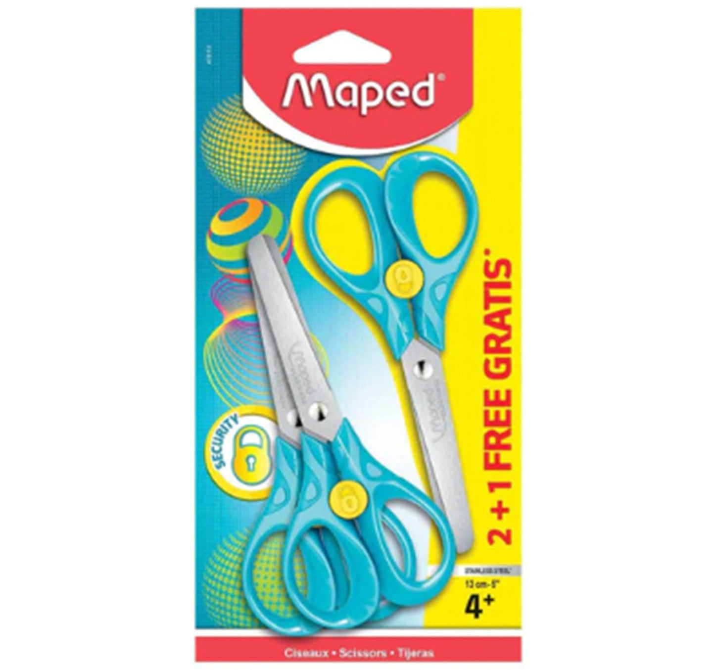 Maped Scissors 13cm 3pcs MD-473113