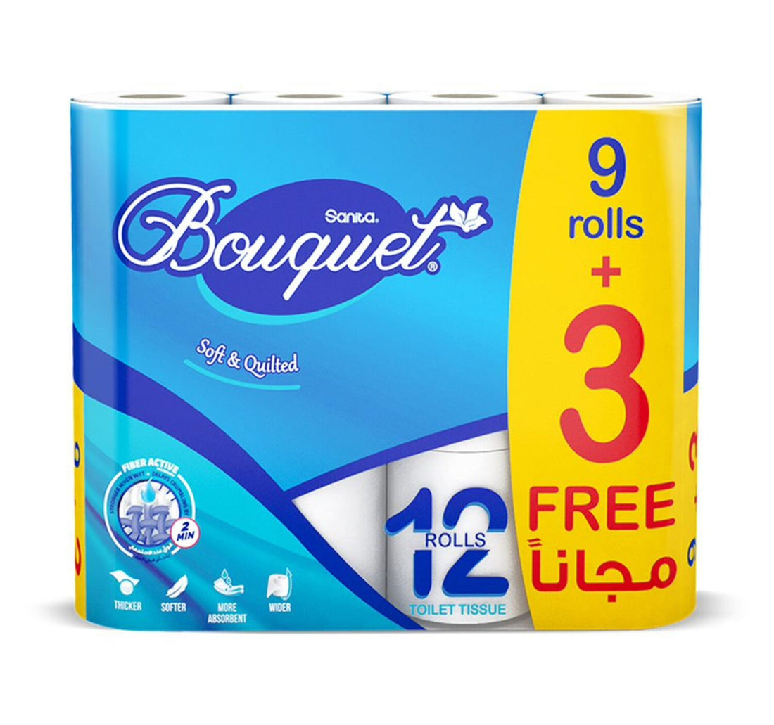 Sanita Bouquet Toilet Tissue 12 Rolls
