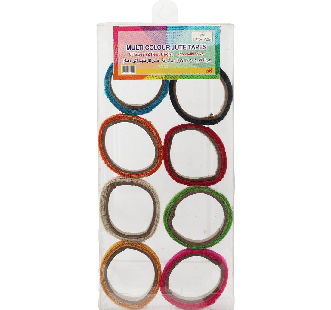 Win Plus Color Jute Tape - 2ft EX222 8pcs