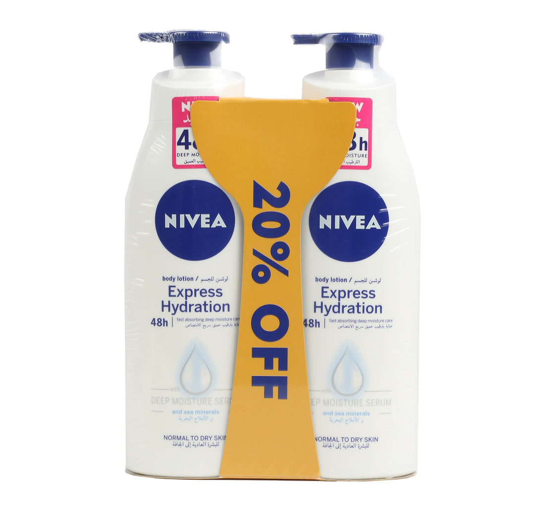 لوشن الجسم المتنوع من نيفيا، عبوة اقتصادية، 2 × 400 مل