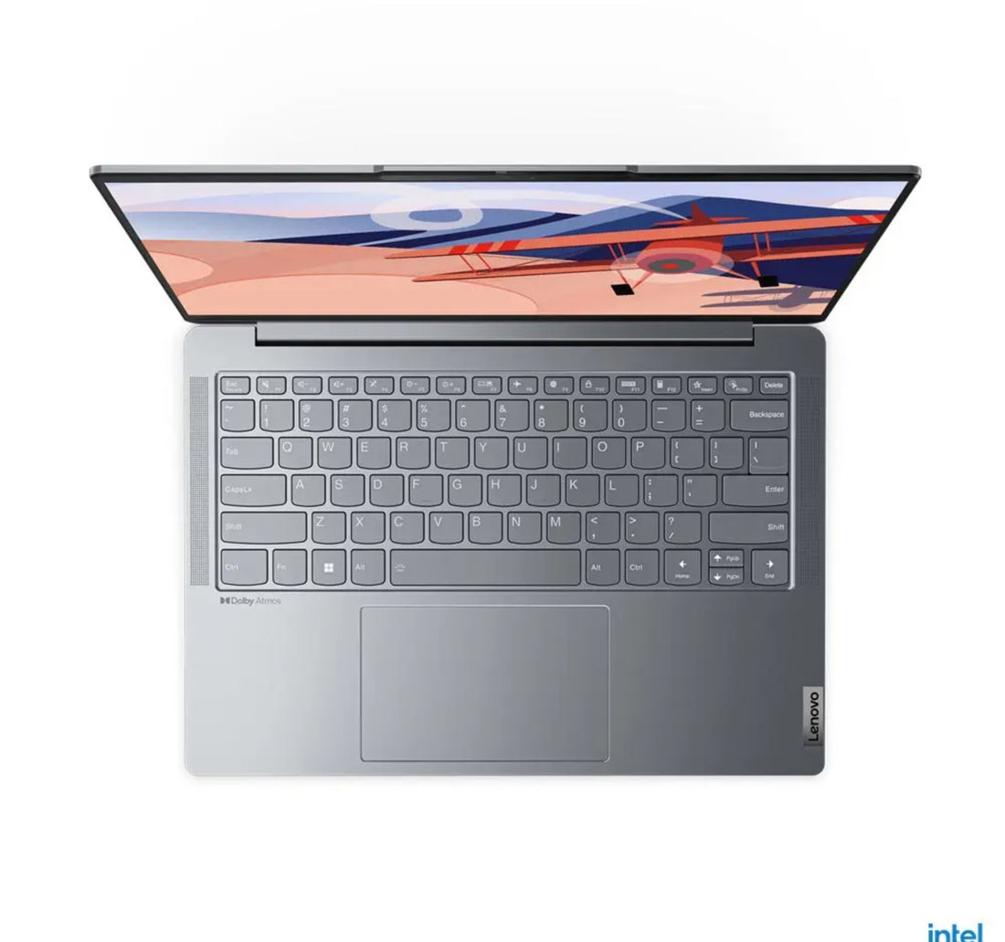 Lenovo Yoga Slim 6 Ultrabook, 14 Inches WUXGA OLED Display, Intel Core i5-13500H, 16 GB RAM, 512 GB Storage, Storm Grey, 83E0002GAX
