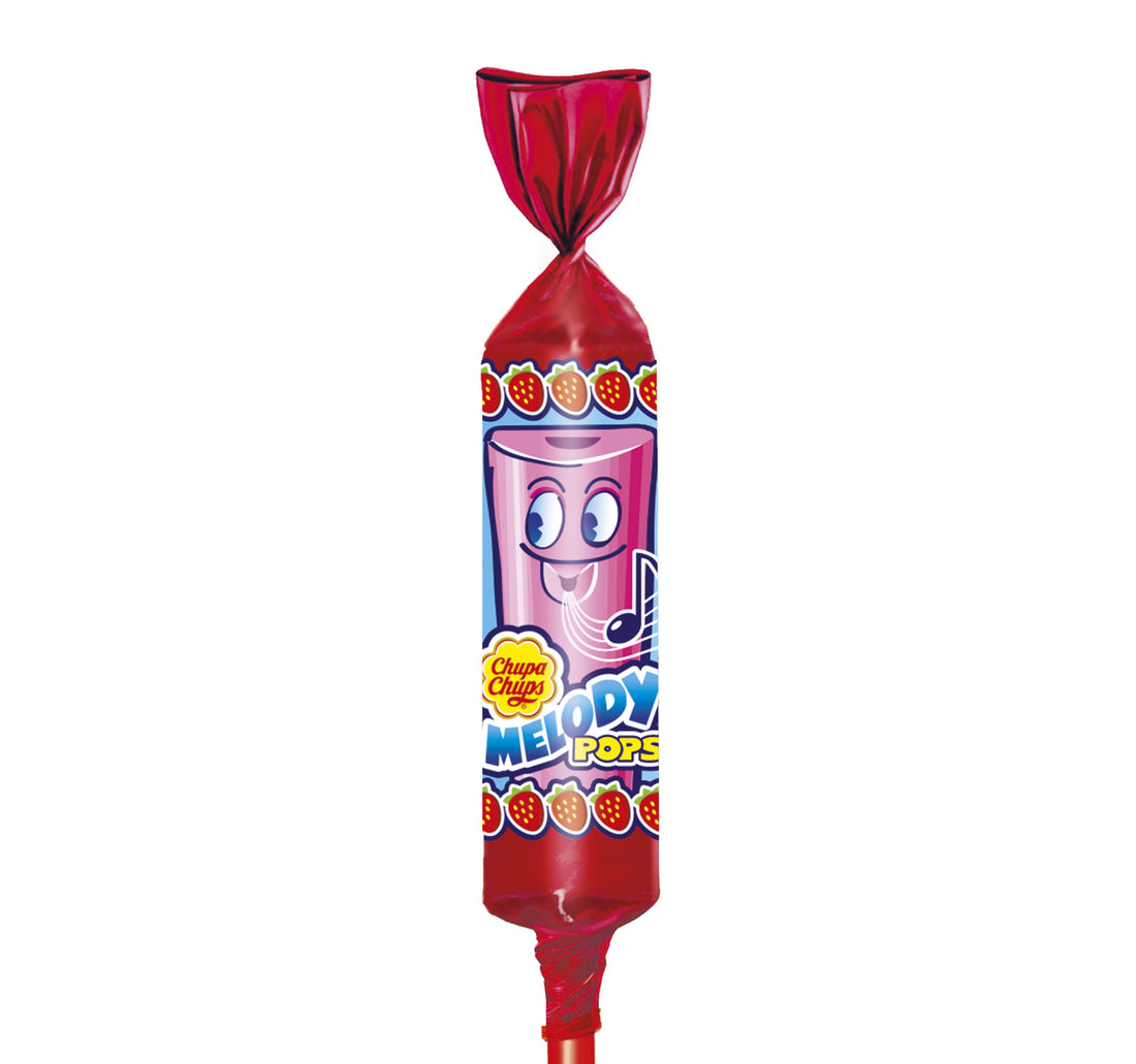 Chupa Chups Melody Pop Lollipop Candy Strawberry Flavor 15 g