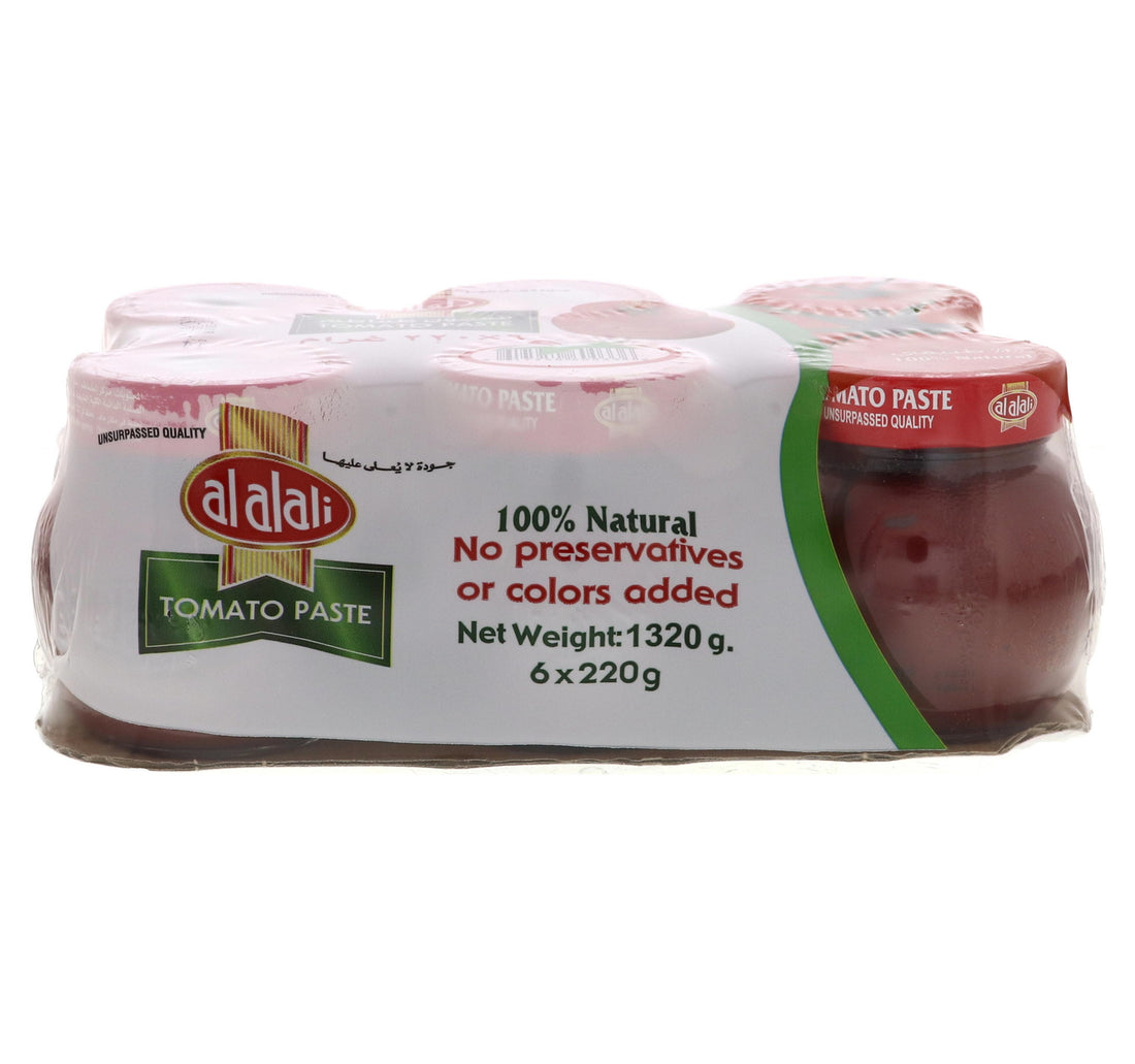 العلالي - معجون طماطم طبيعي 6 × 220 جم