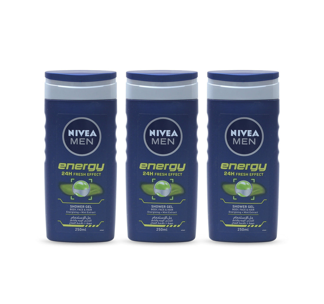Nivea Shower Gel For Men 3 x 250 ml