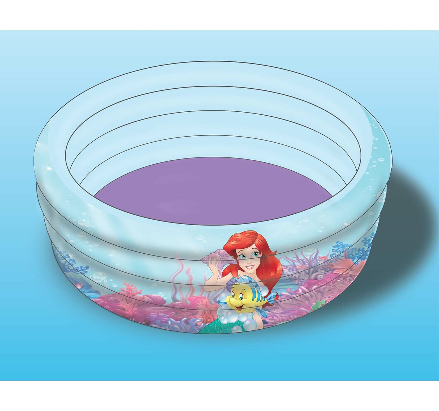 Disney Princess Printed Kids Inflatable Swimming Pool - Multi Color TRHA6000