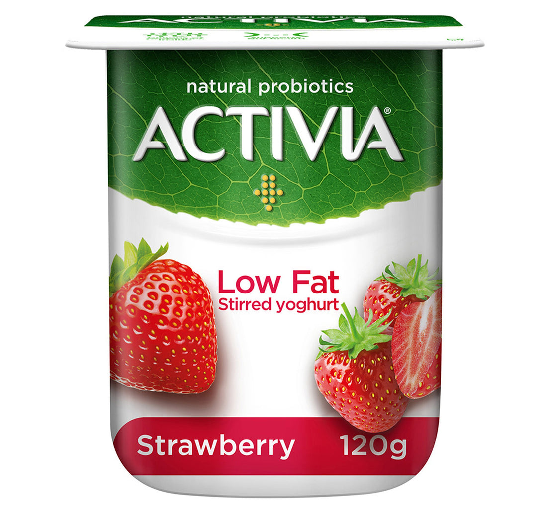 Activia Stirred Yoghurt Low Fat Strawberry 120 g