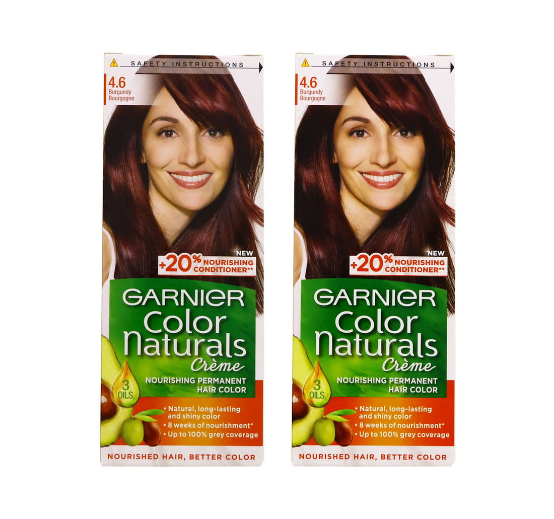 Garnier Color Naturals Creme 4.6 Burgundy Value Pack 2 x 1 pkt