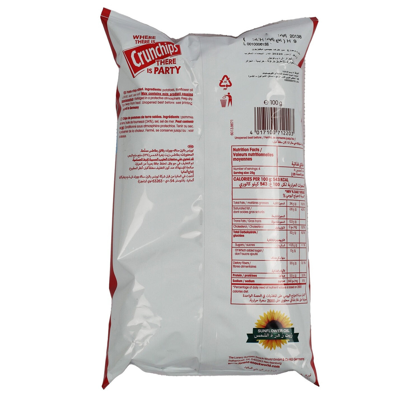 Lorenz Crunchips Salted 100 g