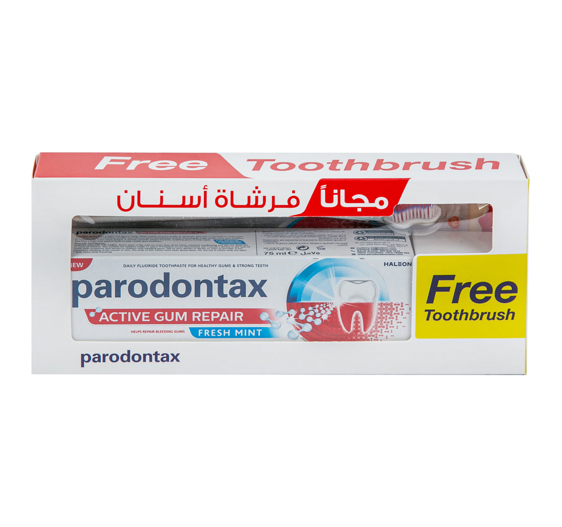 Parodontax Active Gum Repair Fresh Mint Toothpaste 75 ml + Toothbrush