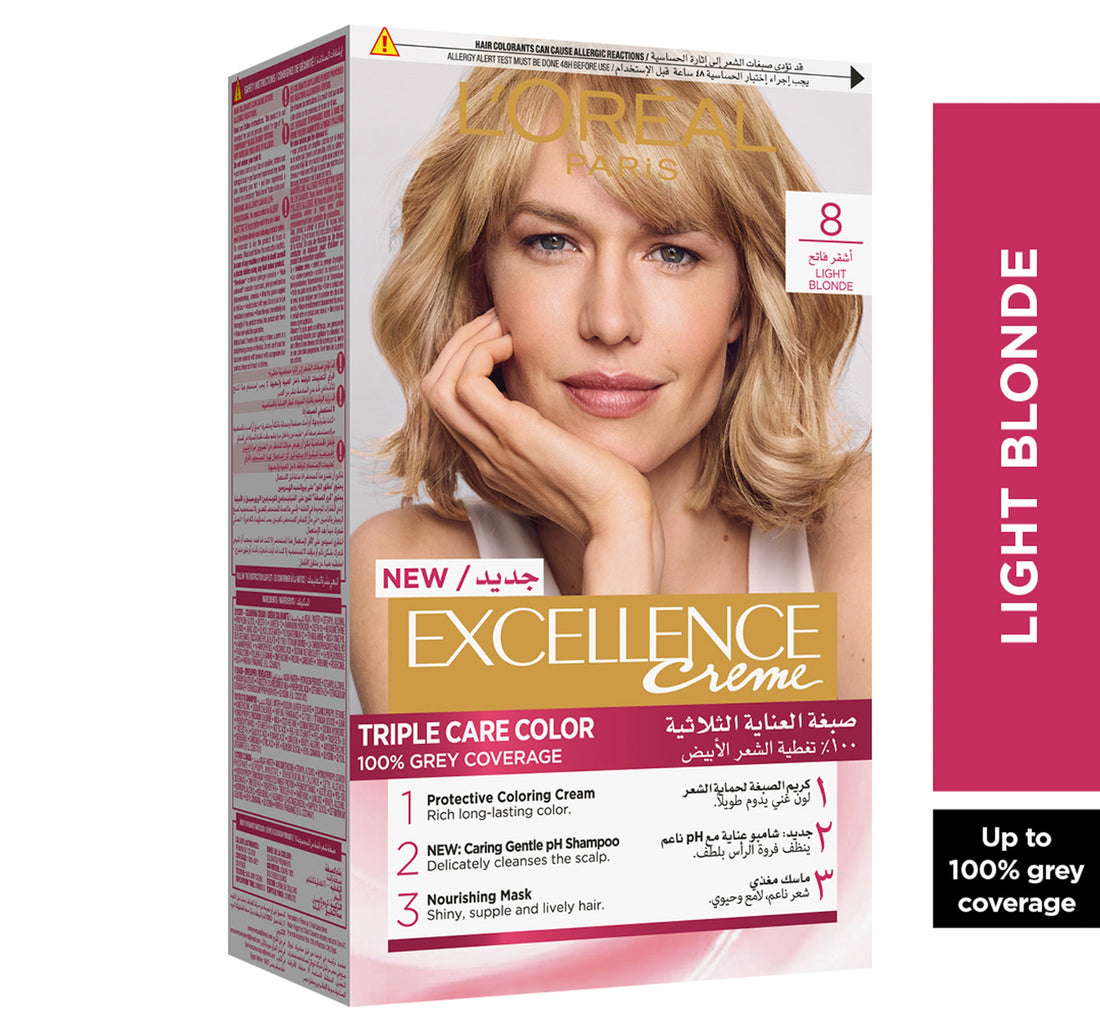 L'Oreal Paris Excellence Creme Color 8 Light Blonde 1 pkt