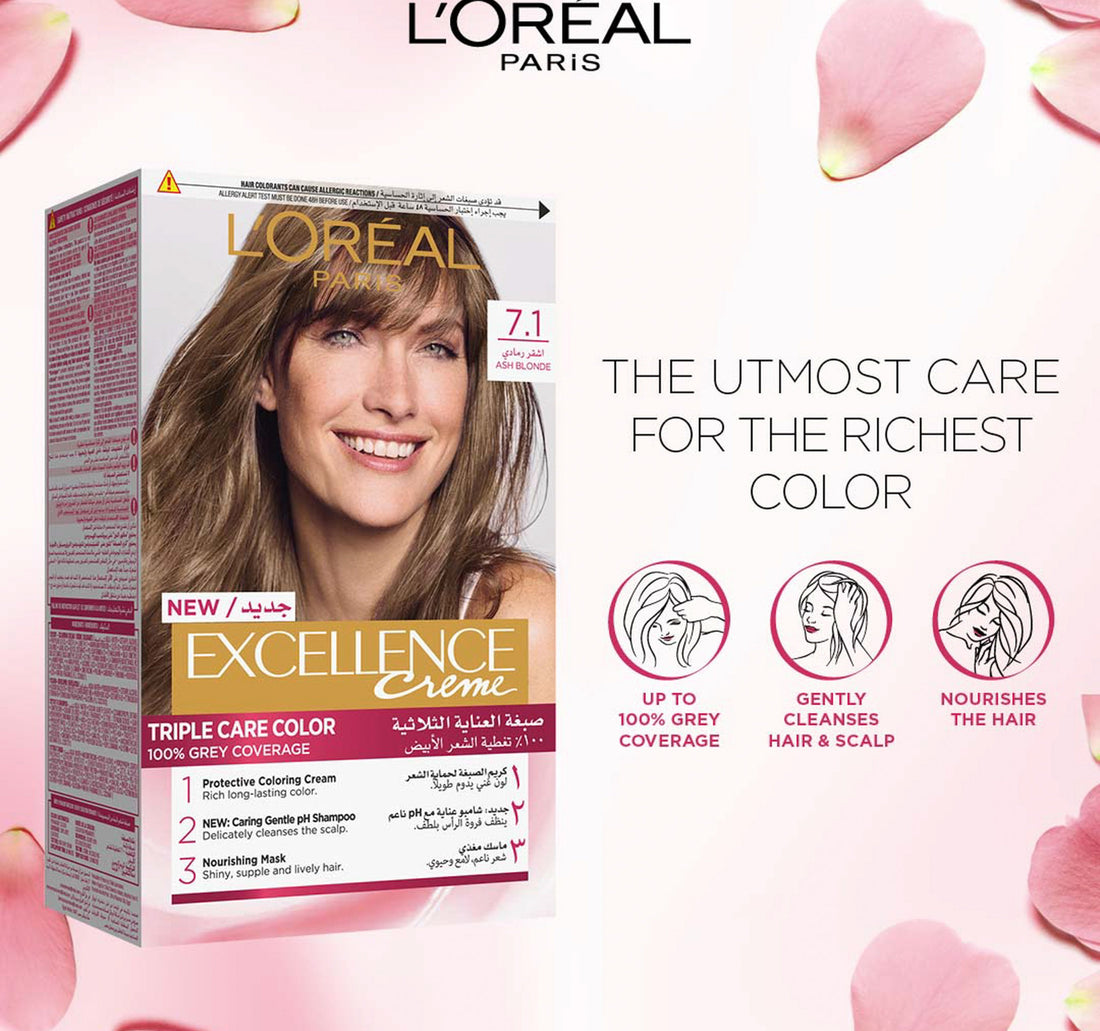 L'Oreal Paris Excellence Creme 7.1 Ash Blonde 1 pkt