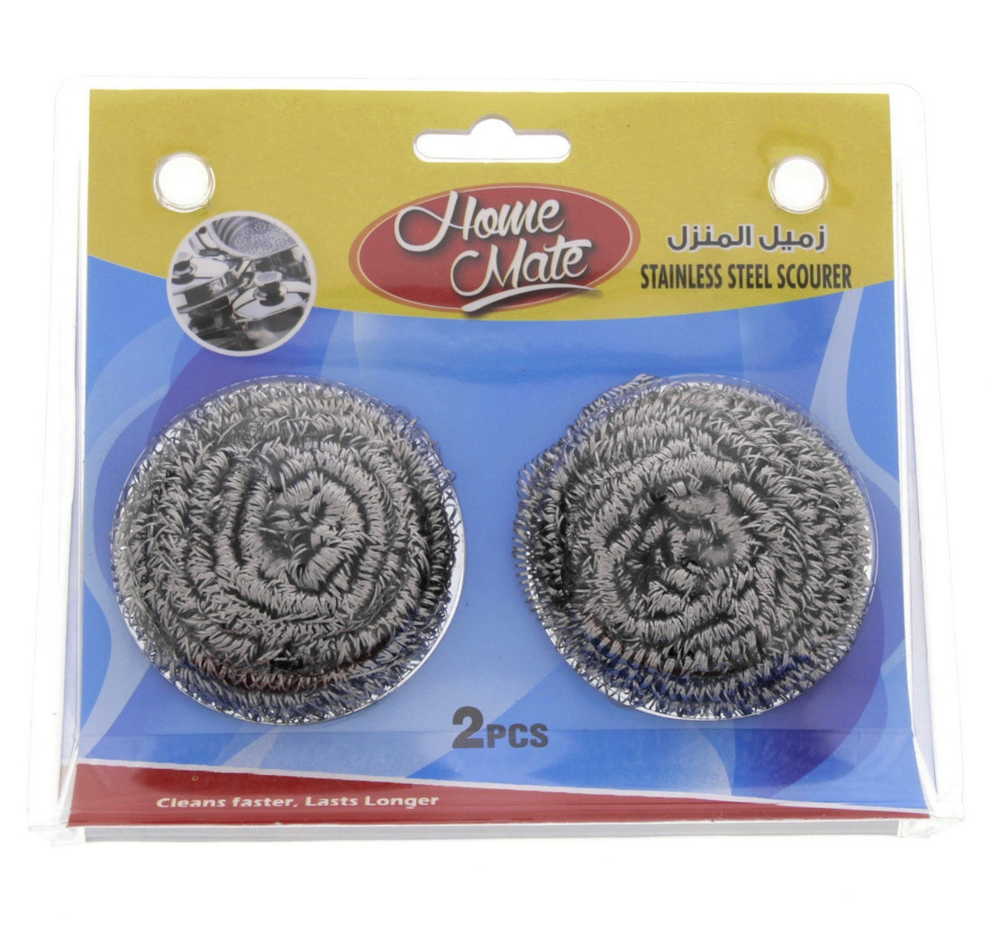 Home Mate Stainless Steel Scourer 2 pcs