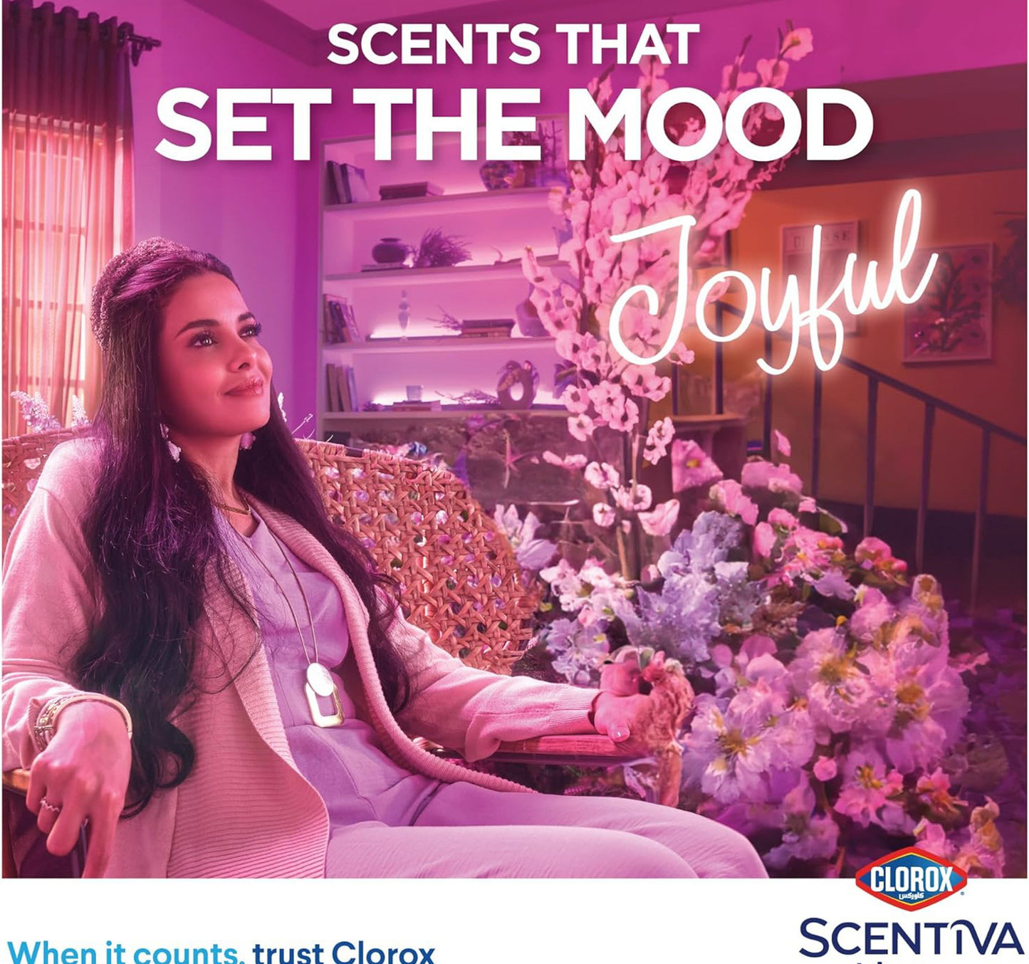 Clorox Scentiva Disinfectant Cleaner Japanese Spring Blossom Bleach Free 1.5 Litres