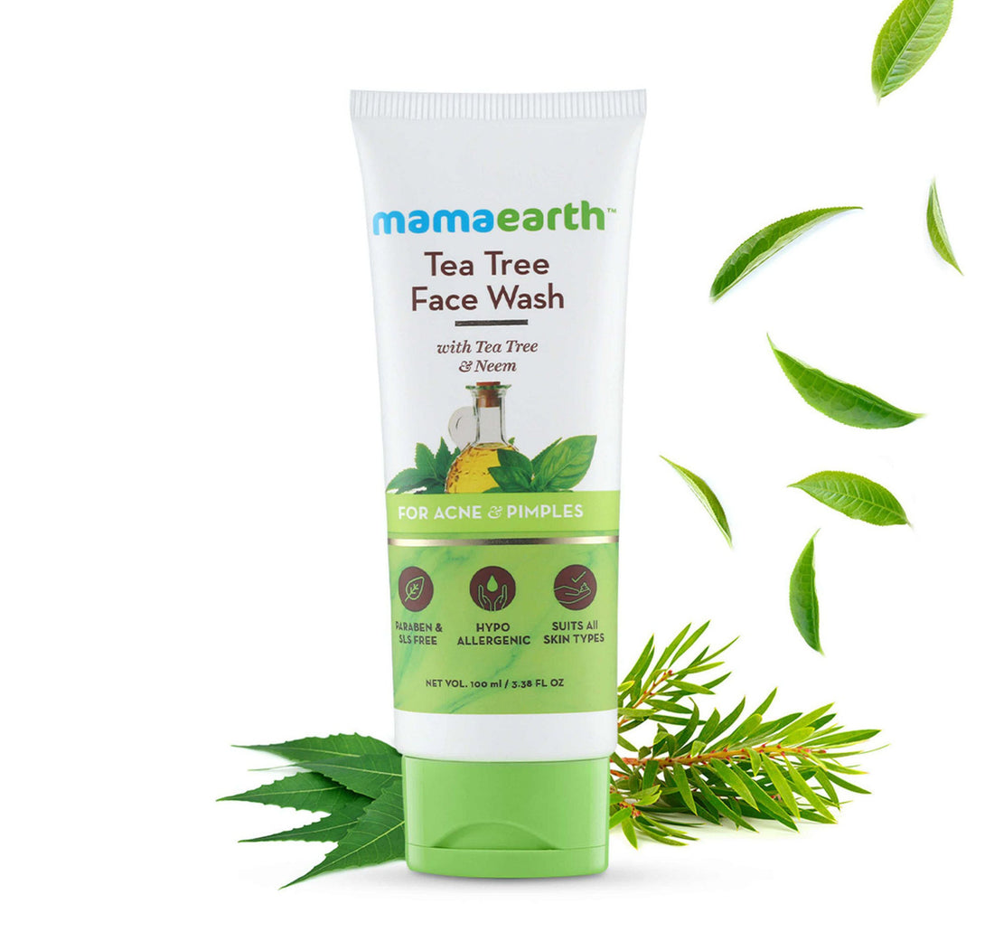 غسول الوجه بخلاصة شجرة الشاي من ماما إيرث لعلاج حب الشباب والبثور 100 مل