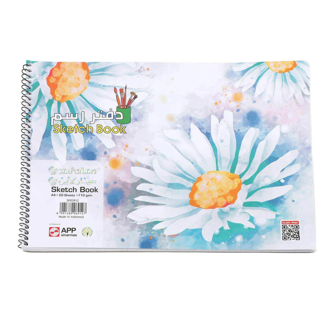 Sinar line Sketch Book Spiral A4 20Sht