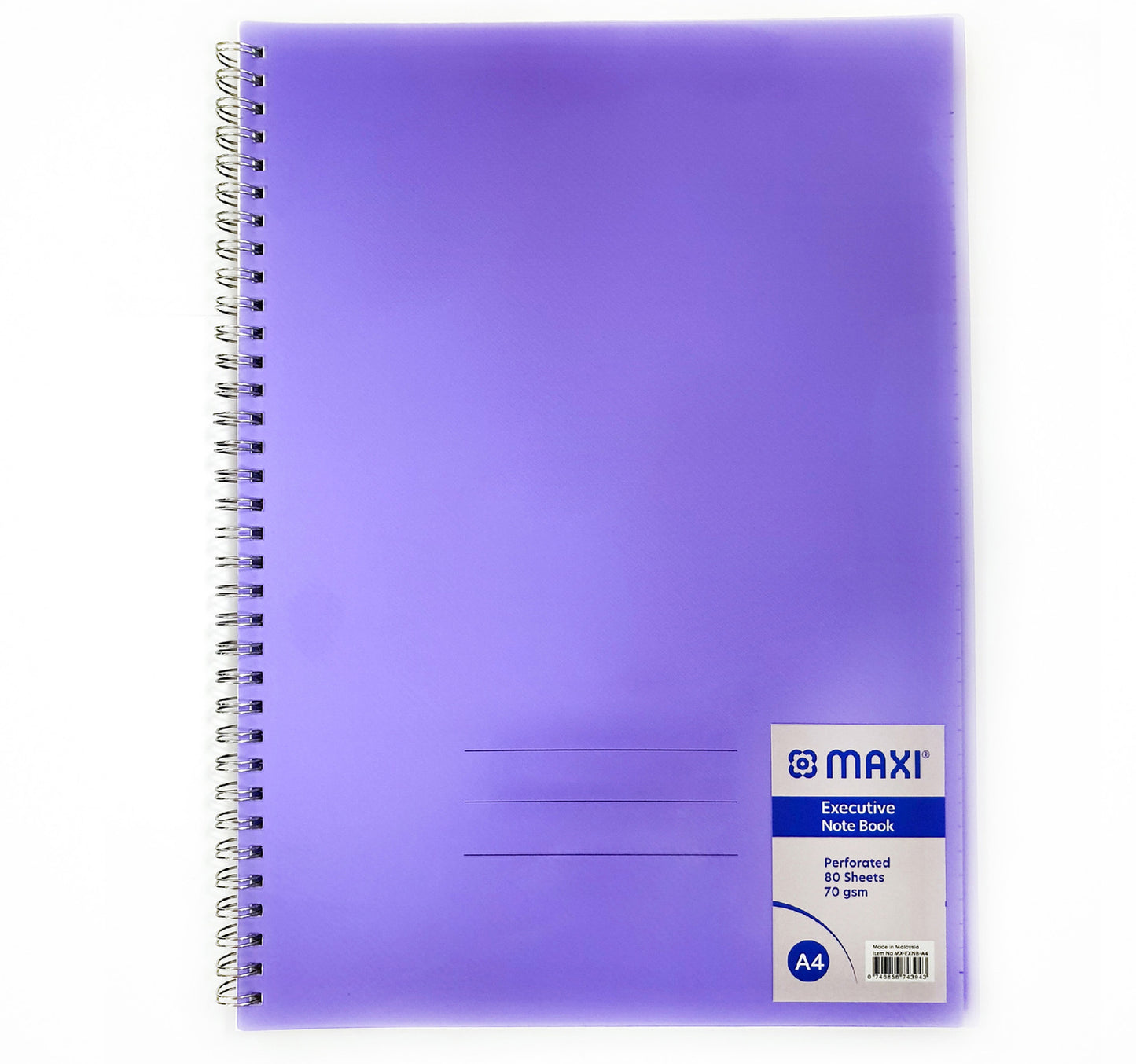 Maxi Perforated Polypropylene Executive A4 Size Notebook, 80 Sheets