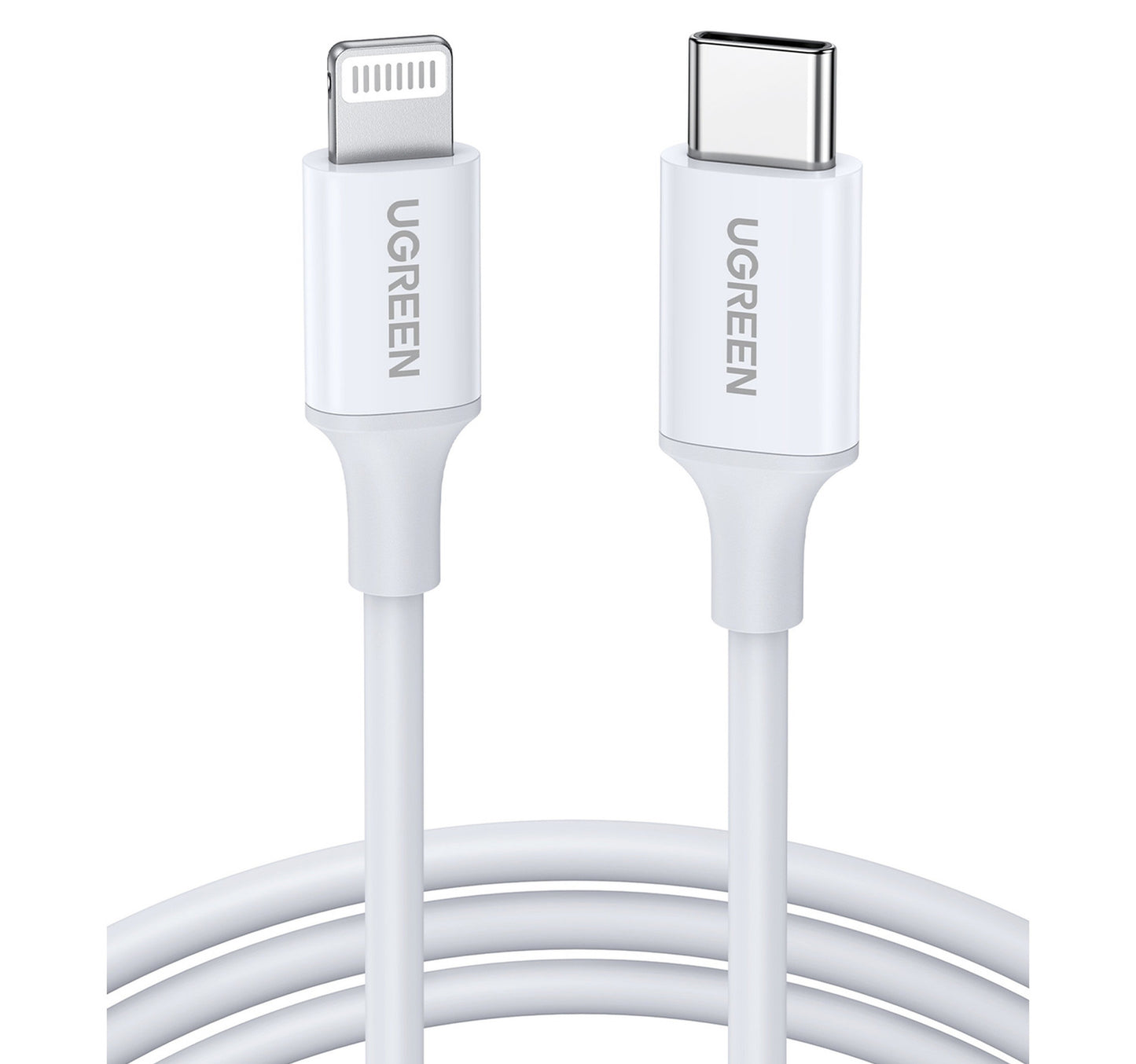 Ugreen MFi USB-C to Lightning Charging Cable, White, 10493