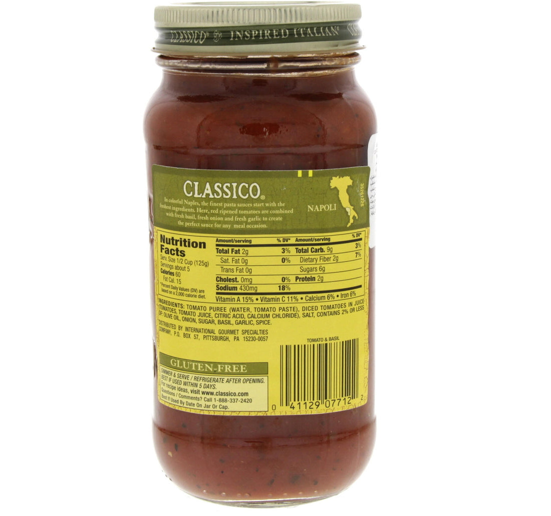 Classico Tomato And Basil Pasta Sauce 680 g