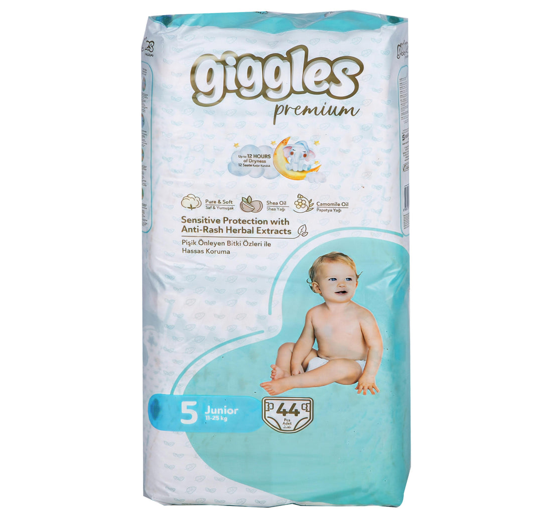 Giggles Premium Baby Diaper Junior Size 5 11-25 kg 44 pcs