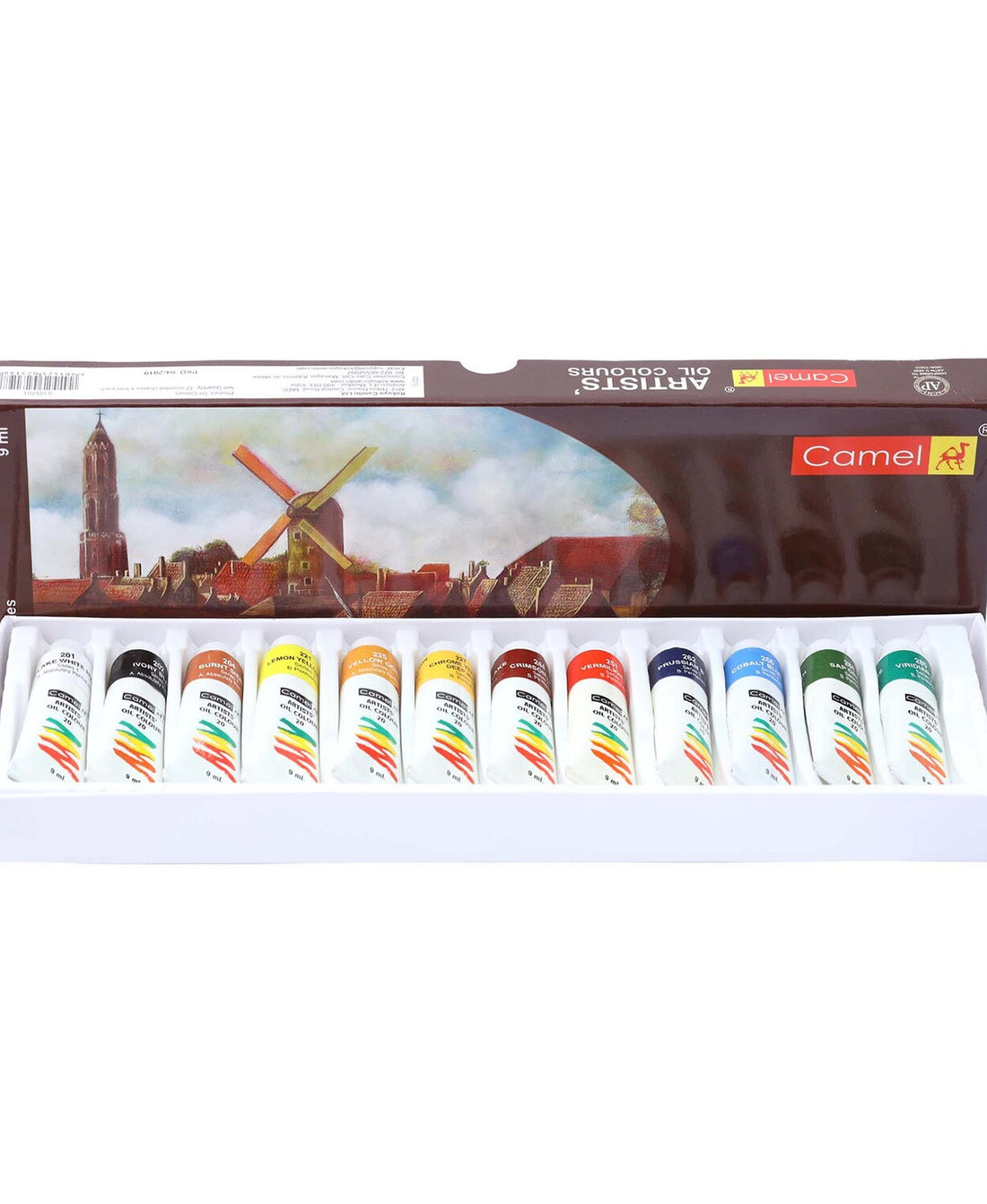 Camel Artist Oil Colour Tube 9mlx12 Shades