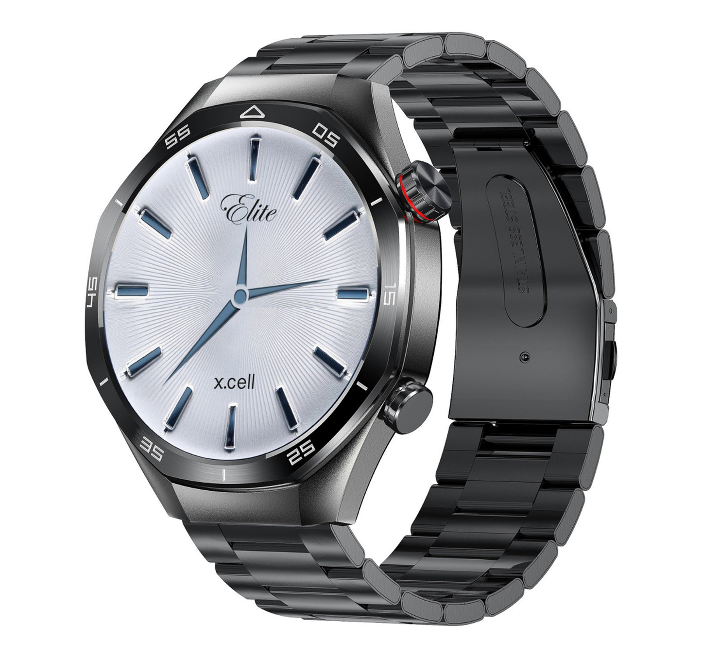 X.Cell Smart Watch Elite-7 Black Steel