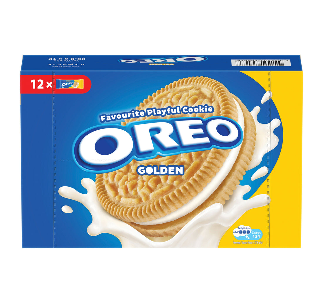 كوكيز أوريو الذهبي بحليب الفانيليا 12 × 36.8 جم