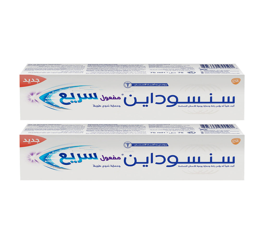 Sensodyne Rapid Action Long Lasting Protection Value Pack 2 x 75 ml