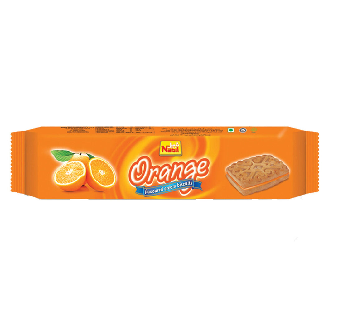 Nabil Orange Flavoured Cream Biscuits 82 g