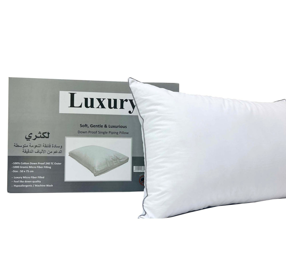 Luxury Down Proof Pillow 50x70cm 1kg