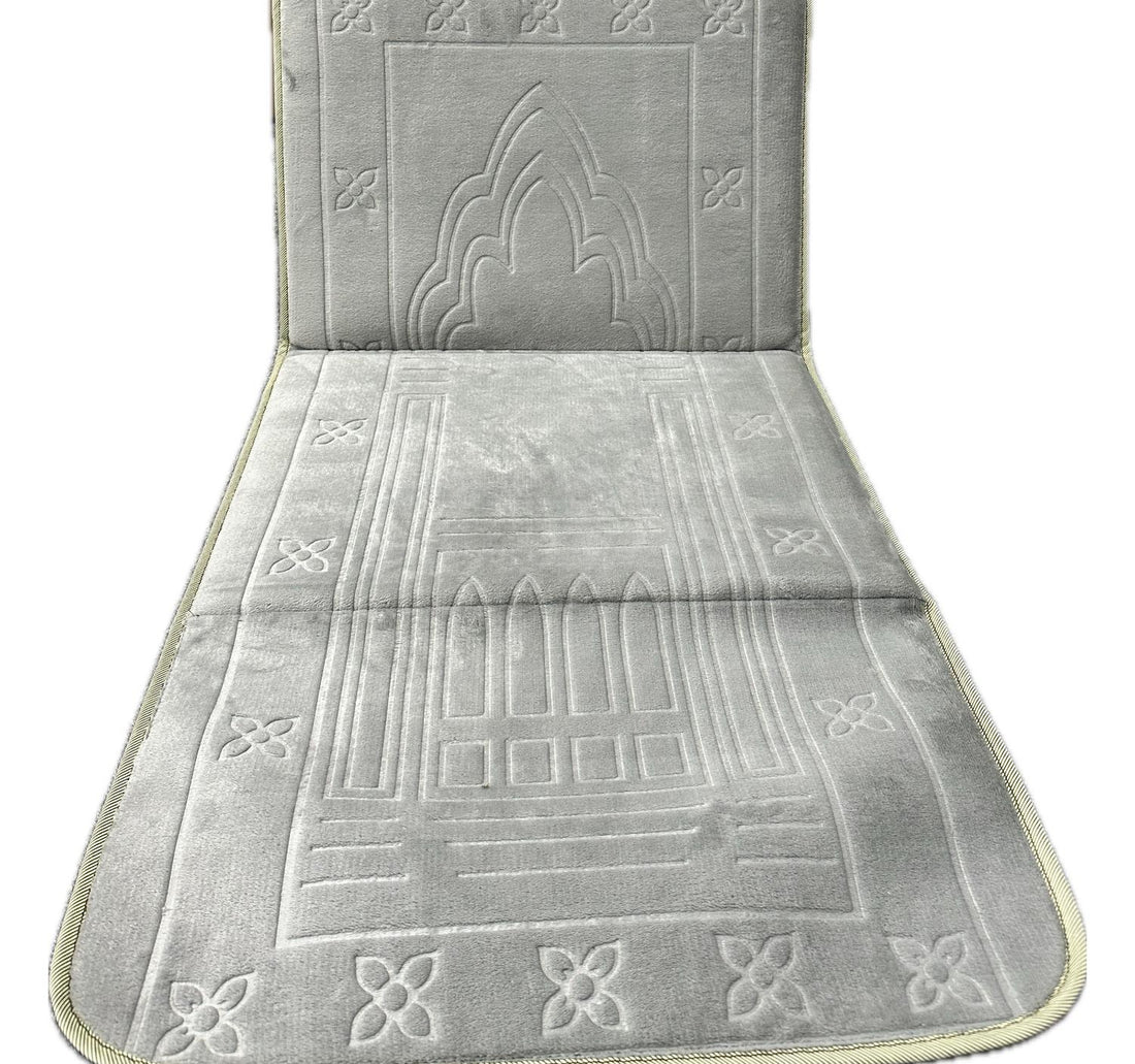 سجادة صلاة منزلية من مابل ليف، ٥٥×١٤٧ سم، رمادي، DT-469