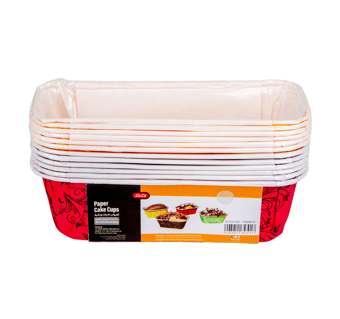 LuLu Paper Cake Cups 16x5.8x5.8cm 12 pcs
