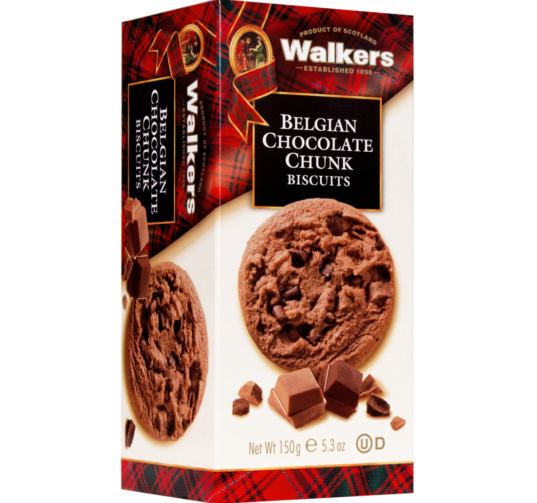 Walkers Belgian Chocolate Chunk Biscuits 150 g