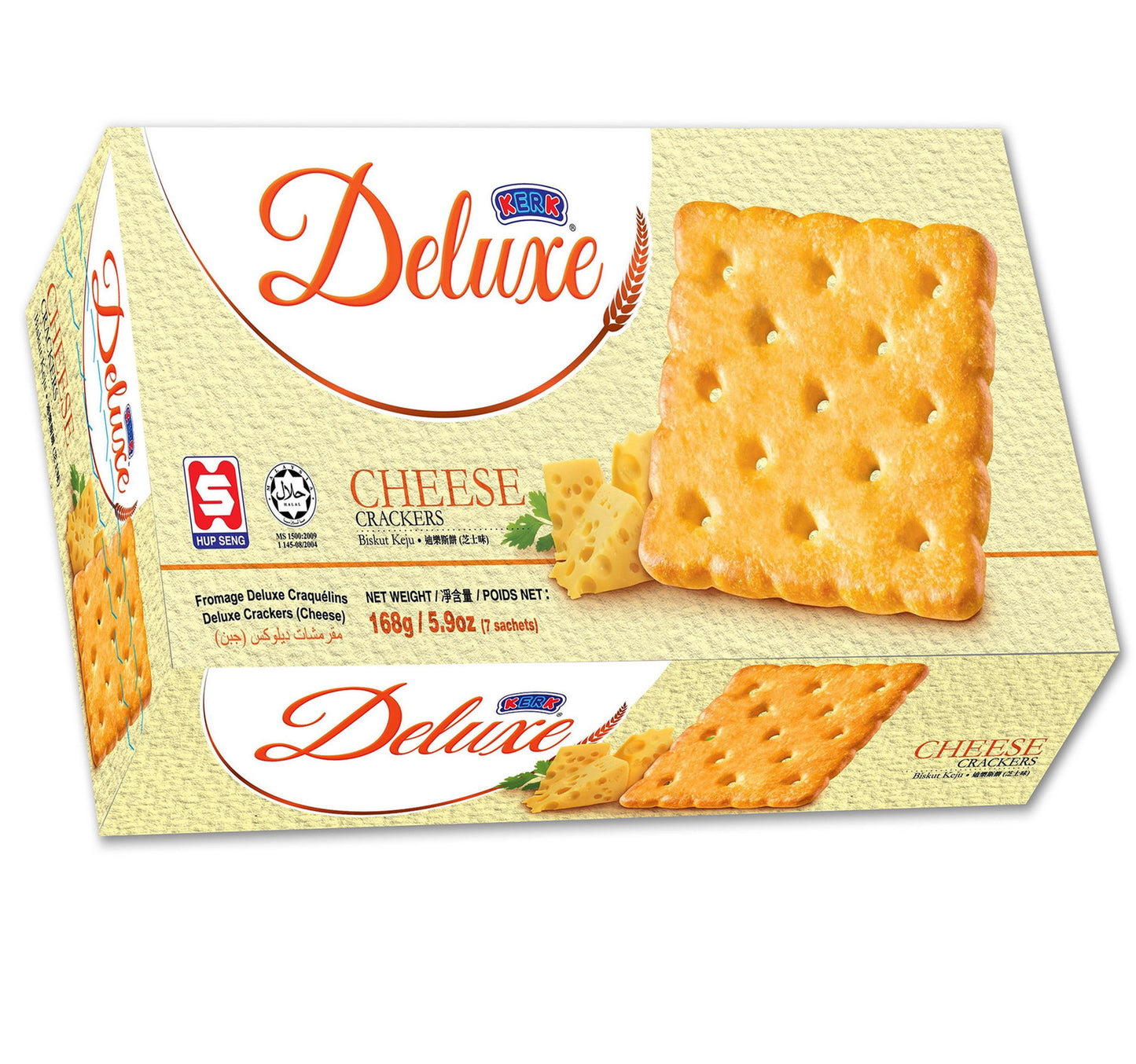 Kerk Deluxe Cheese Crackers 168 g