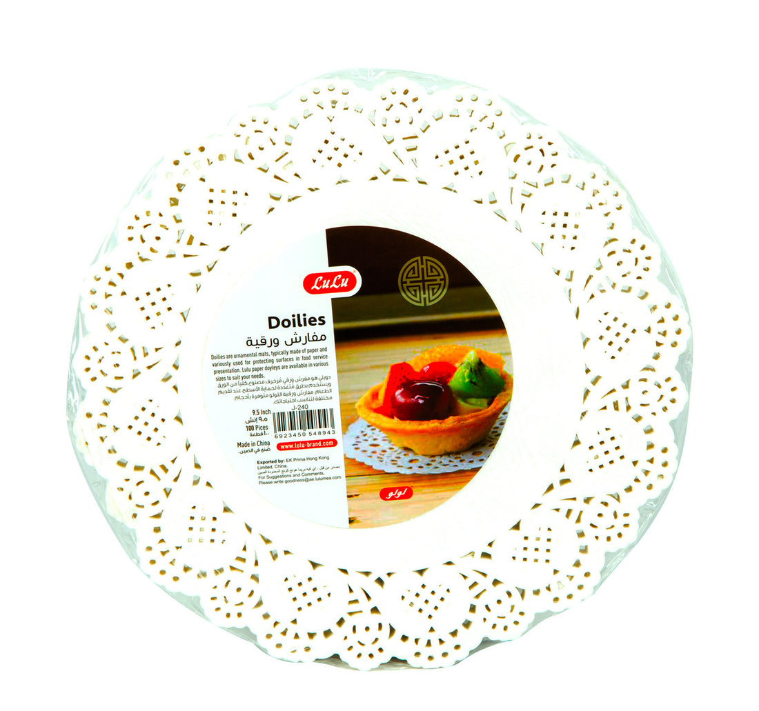 LuLu Disposable Paper Doilies 9.5inch 100pcs