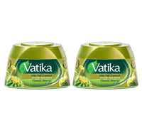 Vatika Naturals Hair Fall Control Styling Hair Cream Ghergir Cactus & Olive Strengthens & Nourishes Weak Hair 2 x 140 ml