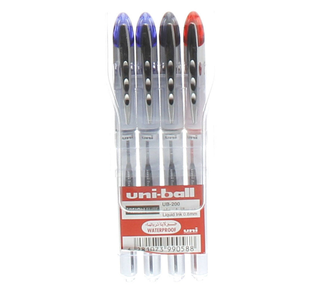 Uni-Ball Vision Elite Roller Pen MIUB200-04 4's