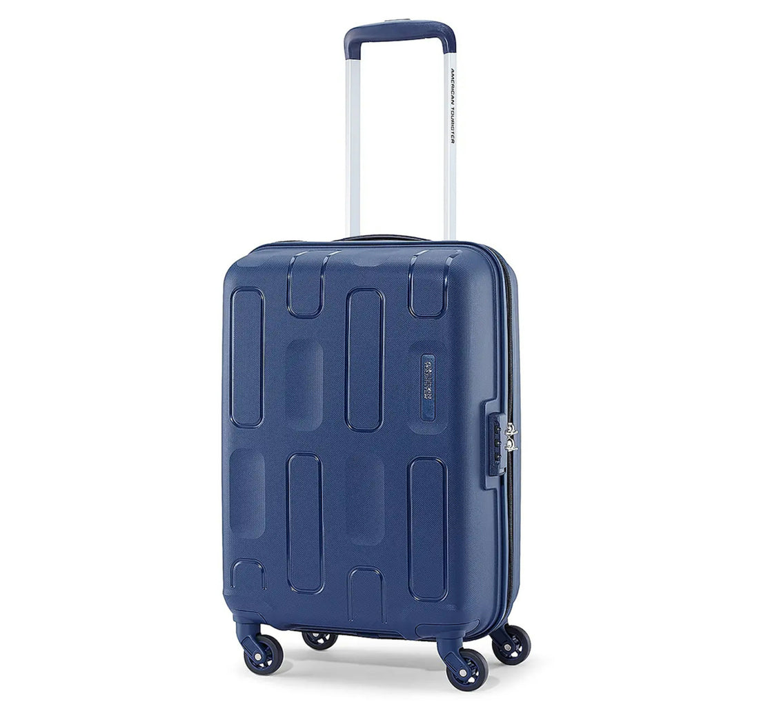 American Tourister Ellipso 4 Spinner Wheel Hard Trolley, 55 cm, Navy