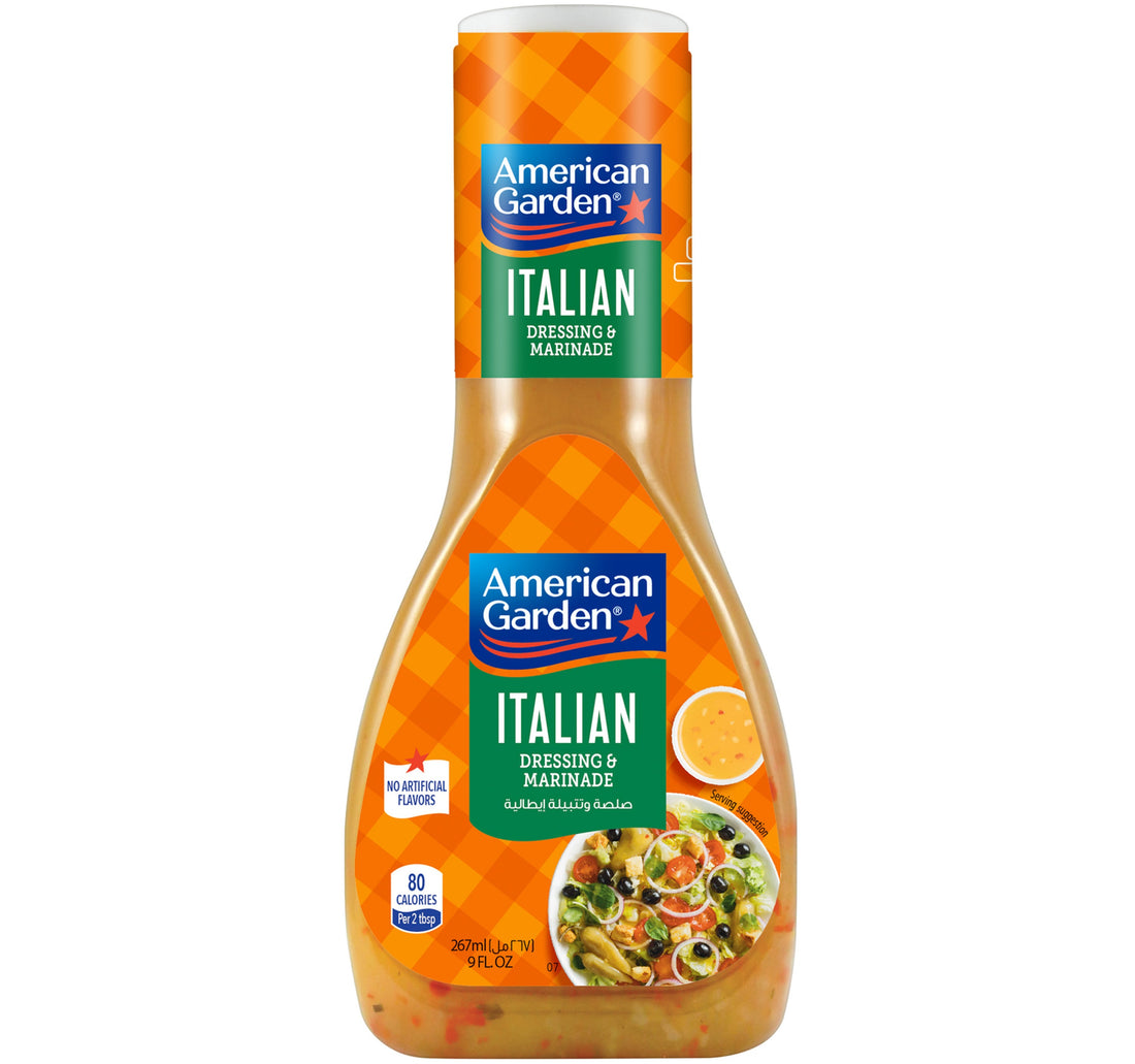 صلصة التتبيلة الإيطالية الخالية من الغلوتين ومنتجات الألبان من أميريكان جاردن 267 مل