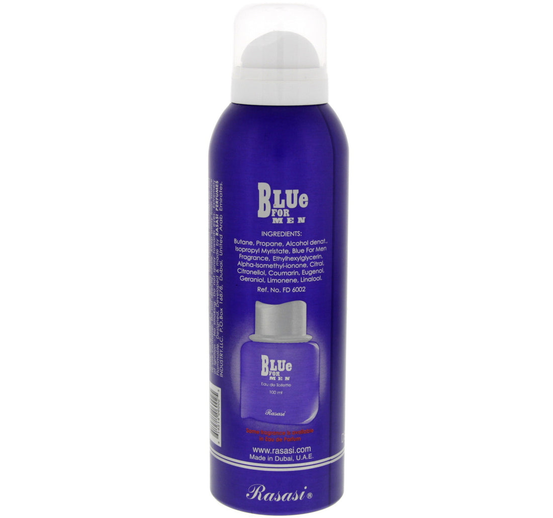 Rasasi Blue For Men Deodorant Body Spray 200 ml