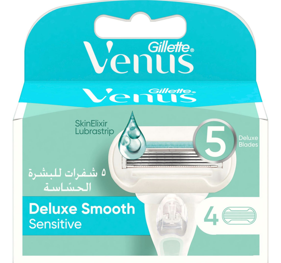 جيليت فينوس للبشرة الحساسة - عبوة من 4 قطع