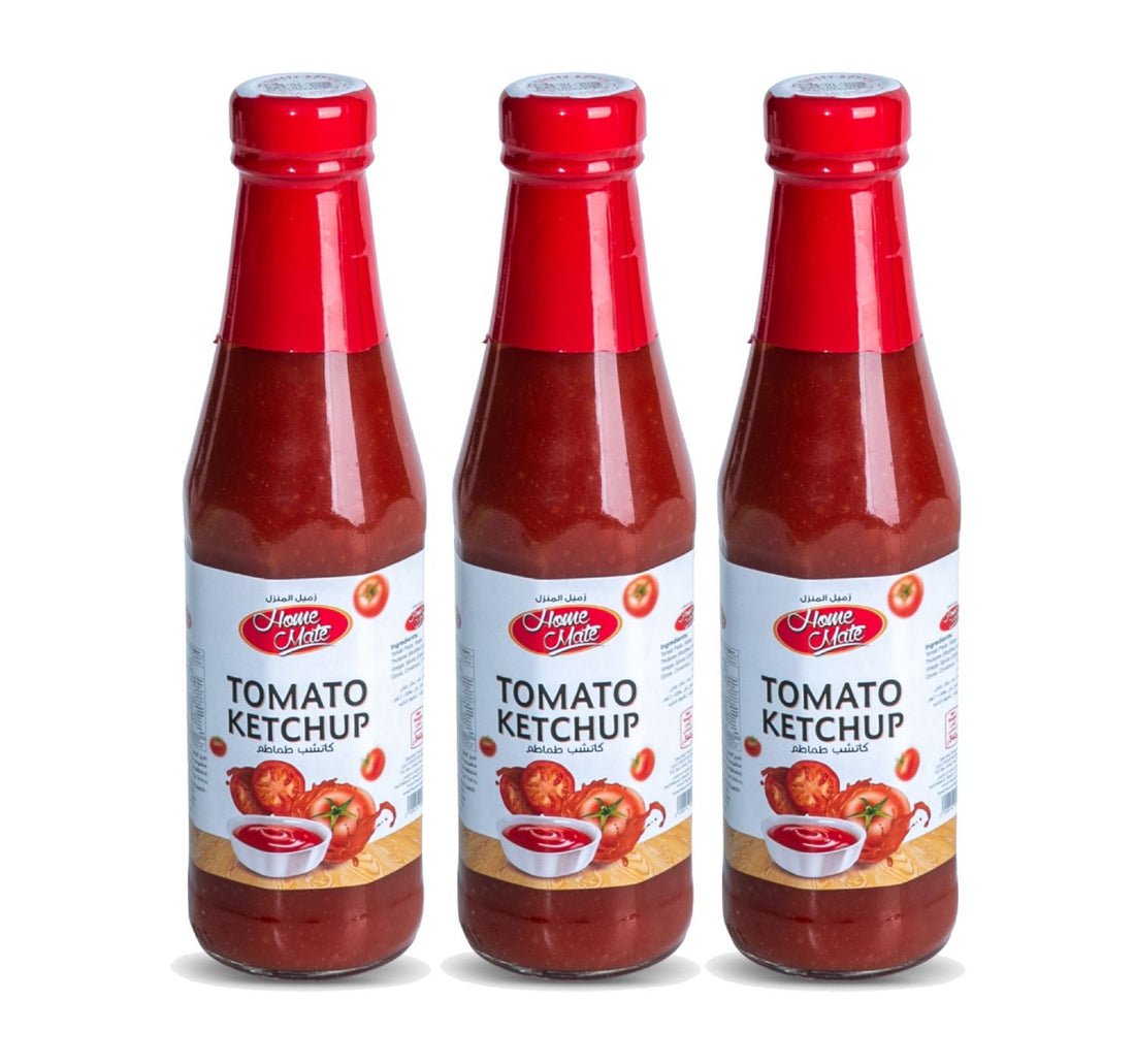 Home Mate Tomato Ketchup Glass Bottle 3 x 340 g