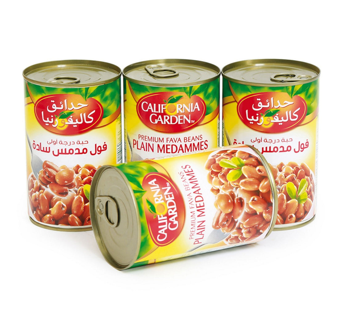 California Garden Canned Fava Beans Masters 4 x 450 g