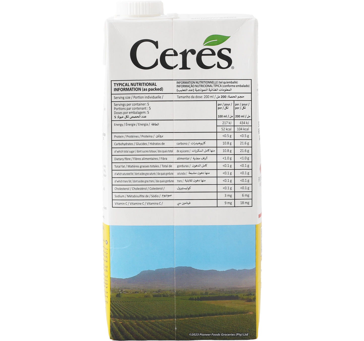 Ceres Nectar Caribbean Crush 1 Litre