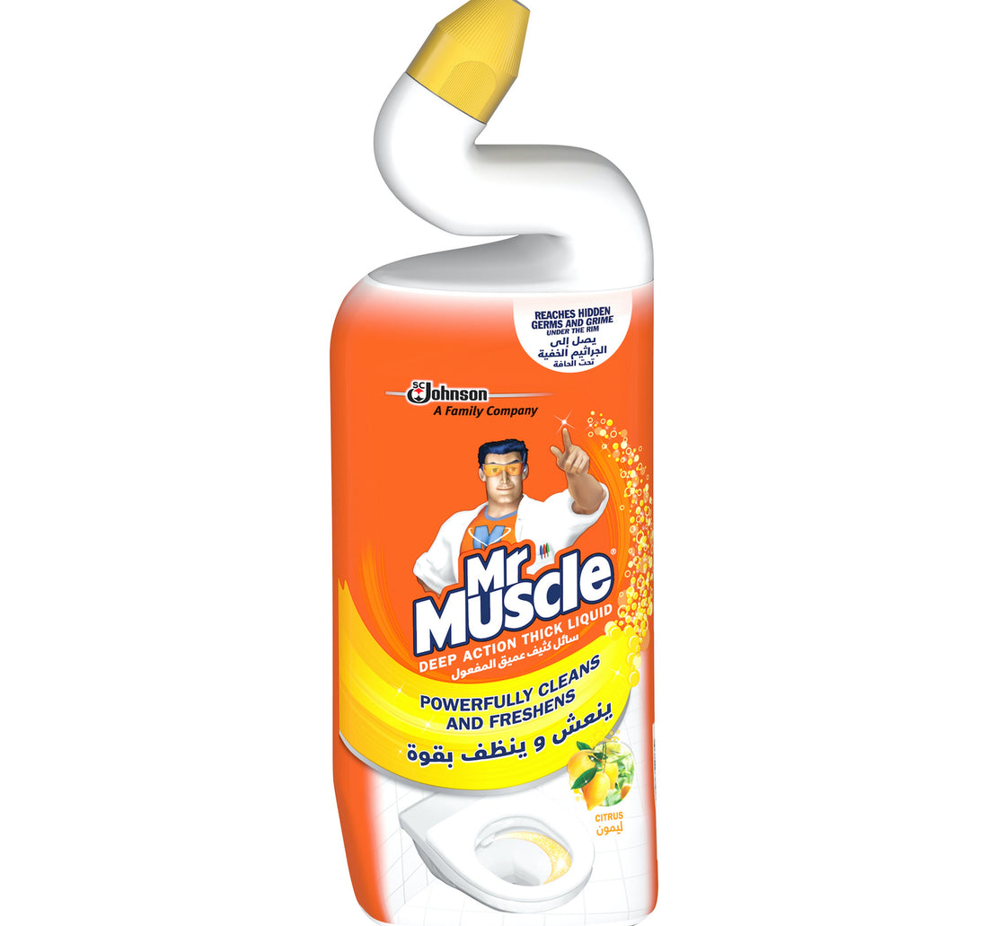 منظف المرحاض السائل السميك ديب أكشن من مستر ماسل برائحة الحمضيات 750 مل
