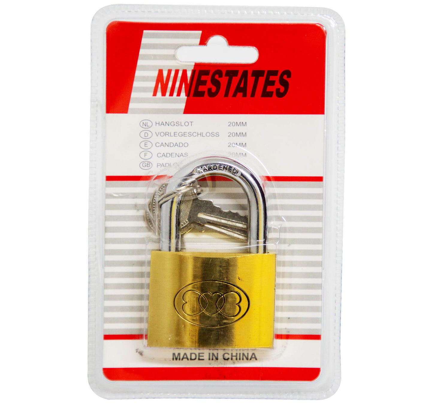 Nine States Pad Lock 50 mm 265