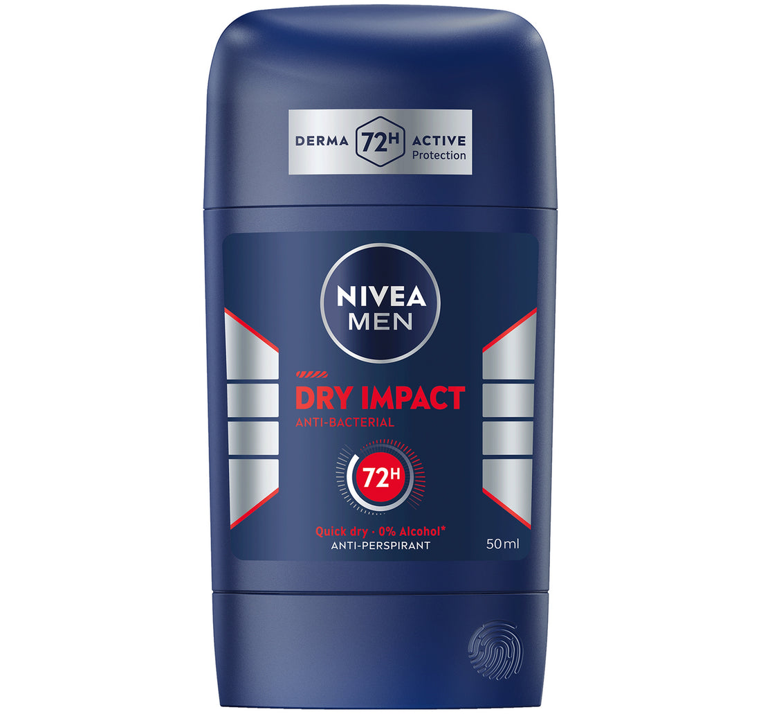 Nivea Men Dry Impact Anti-Perspirant Deodorant for Men with 72H Protection Stick 50 ml